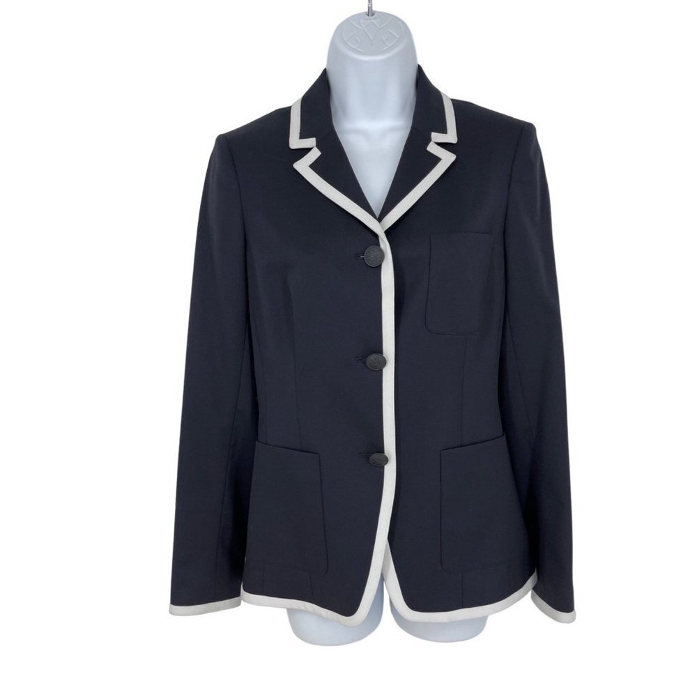 Rag & Bone Women's Long Sleeve Redgrave Piped Blazer Size 2